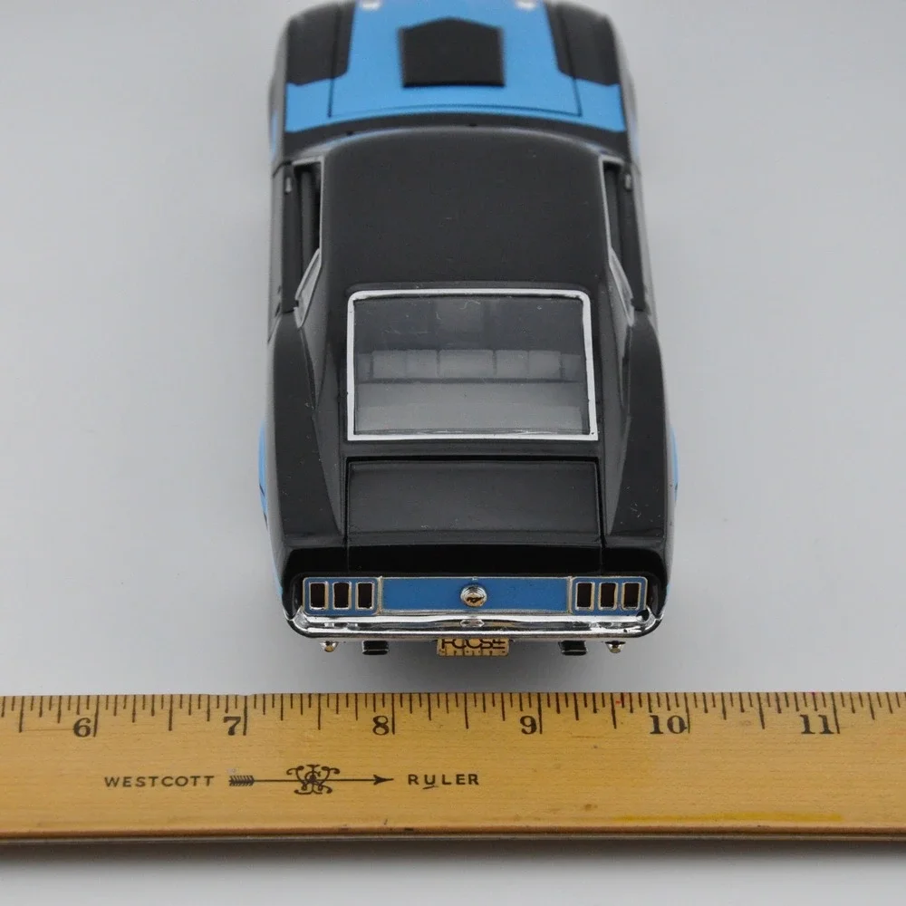 M2‎ Machines 1970 Ford Mustang Foose Black Blue Excellent Diecast Car
